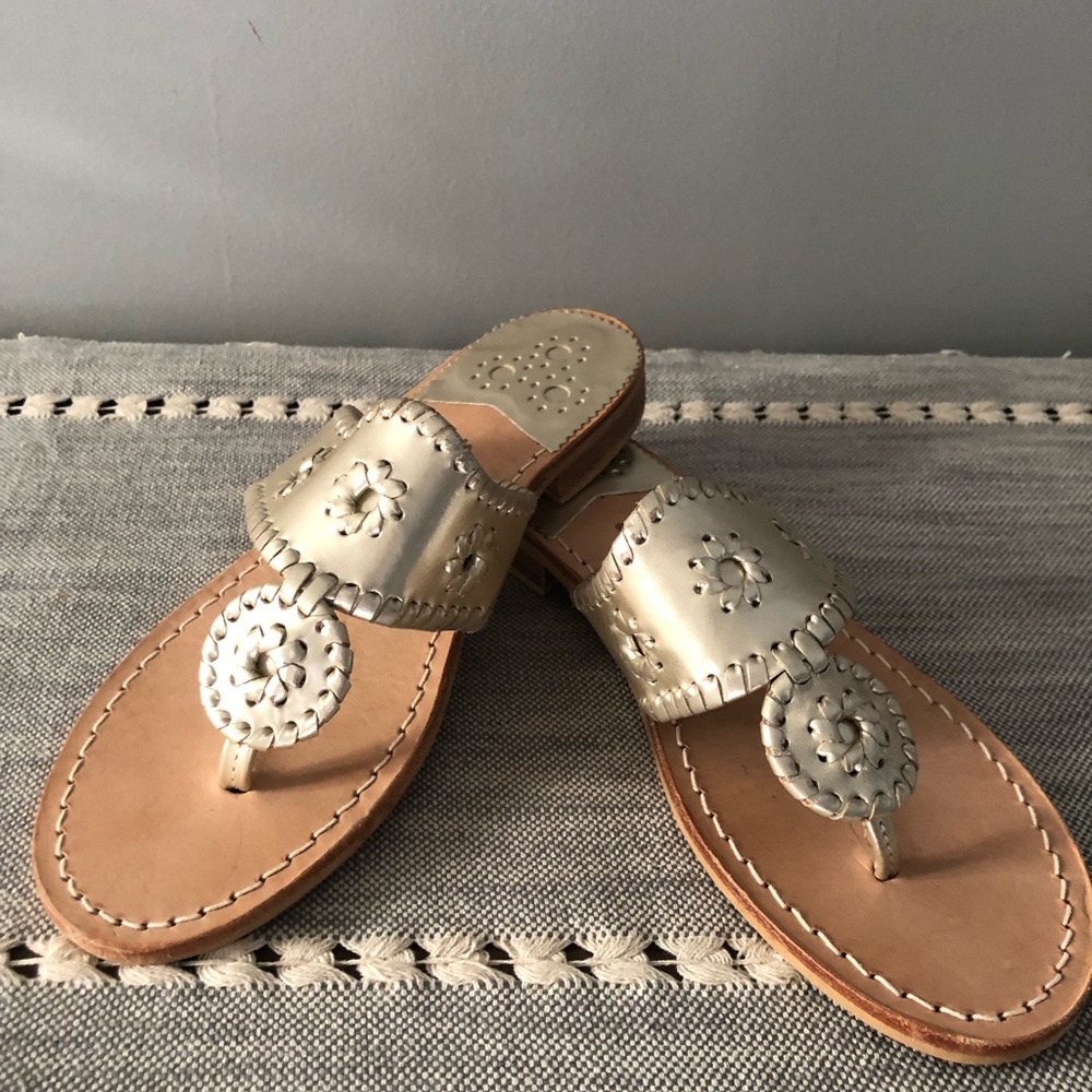 Women’s gold sandals - Jack Rogers size 8
